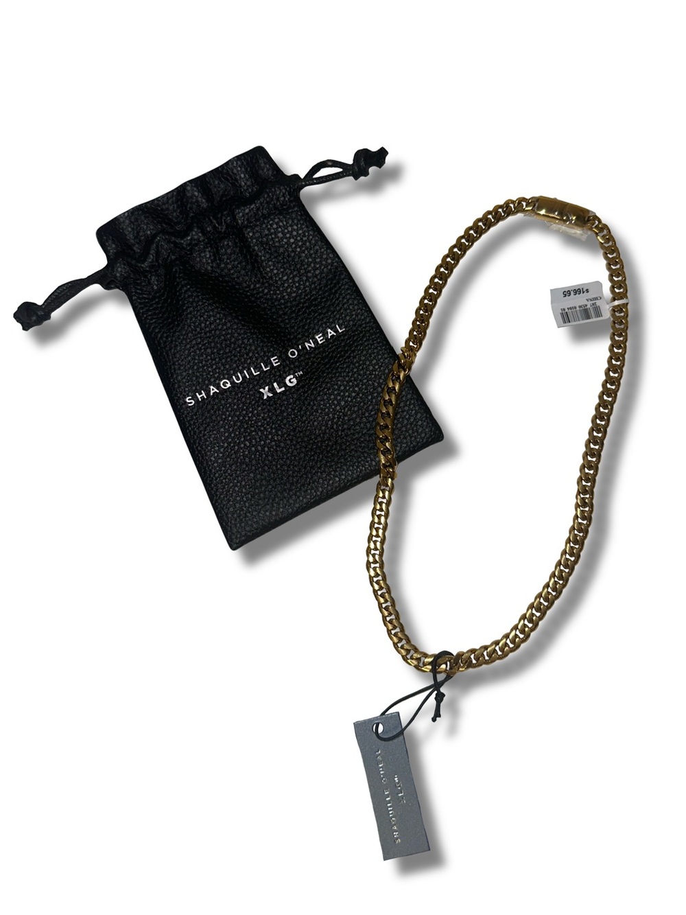 NWT Shaq Stainless Steel Gold Tone Chain